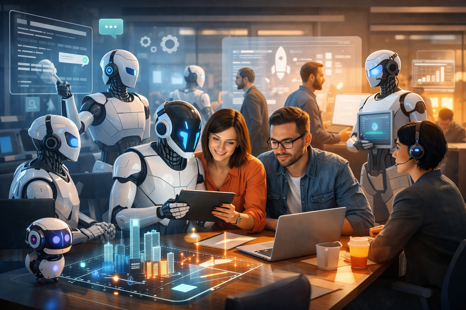 When AI Agents Start Working in Teams